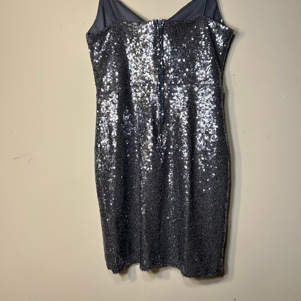B. Darlin , V-neck, Spaghetti Strap Sequin Mini Dress-Size 11/12 - Picture 12 of 14